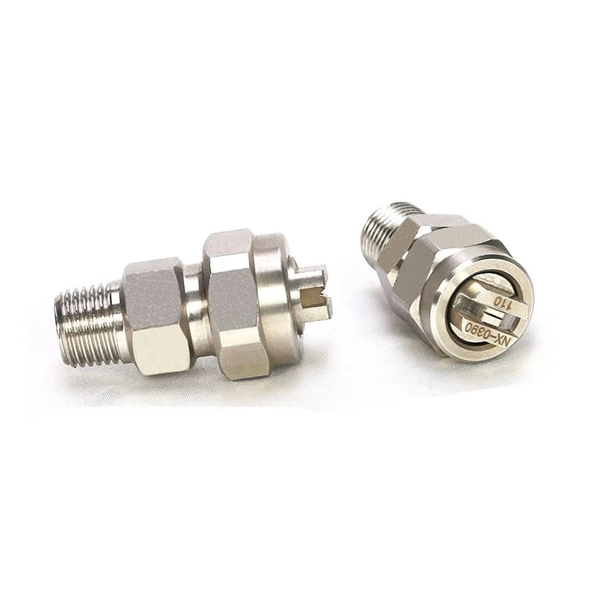 Three-piece fan nozzles